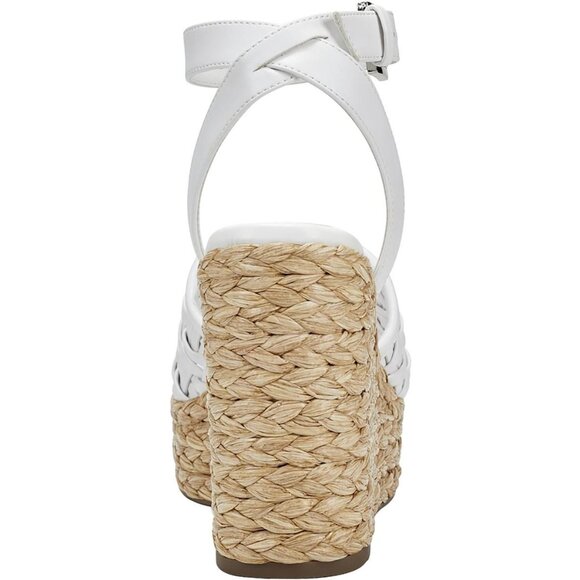 Marc Fisher Womens Faux Leather Ankle Strap Wedge Sandals - Picture 3 of 3